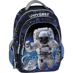 Graffiti Astronaut Σχολική Τσάντα Πλάτης Δημοτικού Μπλε 211215