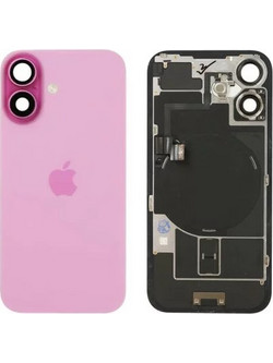 Γνήσιο Πίσω Γυαλί με NFC Flex/Flash & Camera lens για iPhone 16 - Pink