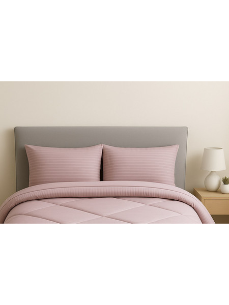 Ζεύγος Μαξιλαροθήκες 50x70 Cosmin Stripe Pink