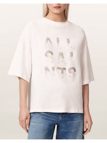 ALL SAINTS STACKS AMELIE TEE W151JE-OPTIC WHITE OffWhite