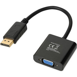 iBox Μετατροπέας DisplayPort male σε VGA female Γκρι 1τμχ (IADPVGA)