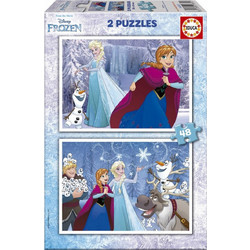 Παιδικό Puzzle Educa Disney Frozen 2x48 Κομμάτια 16852