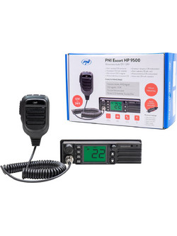 PNI Escort HP 9500 CB Αυτοκινήτου Multi-Standard 4W AM/FM, 12V/24V, ASQ, VOX, Μπροστινό Μεγάφωνο, 1DIN