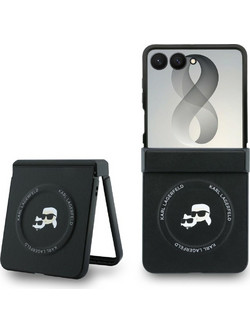 Karl Lagerfeld Karl & Choupette Pins MagSafe Θήκη Black (Samsung Galaxy Z Flip 8)