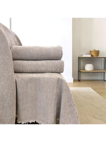 Linea Home Σετ Ριχτάρια 3τμχ 180x160+180x240+180x300 Cod LH2026393-1 Cream