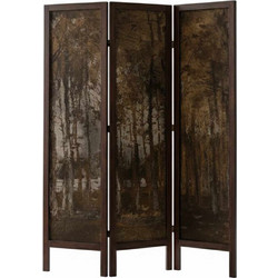 Παραβάν Art 765SNC1030 138x5x170cm Brown Aberto Design Καμβάς