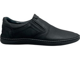 Smart Steps Ανδρικά Μοκασίνια Loafers Δερμάτινα Μαύρα 202335/137/36