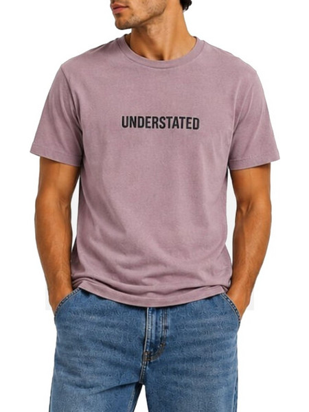 ΜΠΛΟΥΖΑ BROKERS SS REGULAR T-SHIRT UNDERSTATED DUSTY LILAC