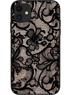 Sonique Diva Series Θήκη Μαύρη Δαντέλα (iPhone 11)