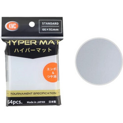 KMC Standard Sleeves Hyper Mat Clear (64 Sleeves)