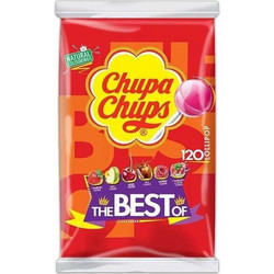 Chupa Chups 120 Γλειφιτζούρια με Γεύση Cola / Milky / Fruit 1440gr