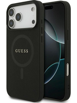 Guess Saffiano Classic Logo MagSafe Θήκη Black (iPhone 18 Pro Max / 17 Pro Max)