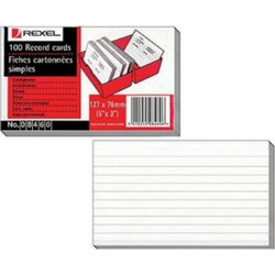 ΚΑΡΤΕΛΕΣ REXEL 08470 8x5 203x127mm 100ΤΕΜ