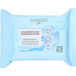 Sunkissed Hyalouronic Face Wet Wipes-Μαντηλάκια Καθαρισμού Προσώπου 25 τεμάχια