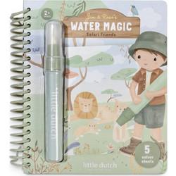 LITTLE DUTCH. Βιβλίο ζωγραφικής Water reveal Jim Safari Friends