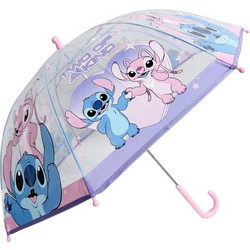 ΟΜΠΡΕΛΑ ΠΑΙΔΙΚΗ ΜΟΝΟΚΟΜΜΑΤΗ ΑΠΛΗ 45cm STITCH & ANGEL ΡΟΖ