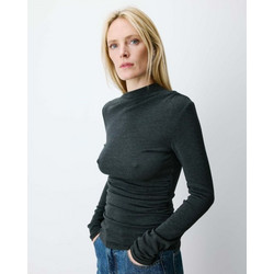 Γυναικεία Grace and Mila μπλούζα Slim Fit Aurygny-Γκρι (AURYGNY FW2617089 ANTHRACITE)