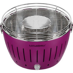 LotusGrill Classic Plum Purple Ανοξείδωτη Ψησταριά Κάρβουνου Στρογγυλή Επιφάνειας 32cm