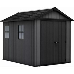 Αποθήκη Κήπου Πλαστική Newton Plus Wide 11x7,5 Γκρι Keter 230x350x246cm