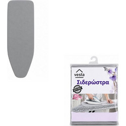Σιδερόπανο Βαμβακερό 38x120cm με Μαλακό Υπόστρωμα 8mm Silver