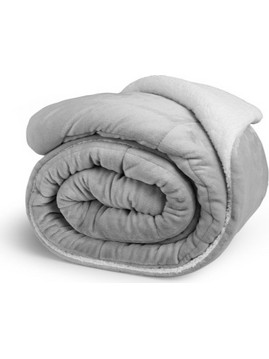 Πολυτελής Κουβέρτα Διπλής Όψης Sherpa 240 x 200 cm Ανοιχτό Γκρι 8720604888348 SleepMed
