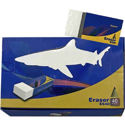 Γόμα Λευκή σετ=40τεμ 3,3x1,5cm JustNote 703183
