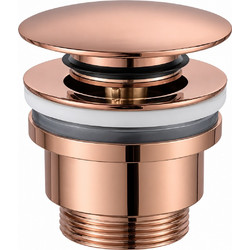 Βαλβίδα pop-up Imex VCC023 Ματ Rose Gold / Χαλκός PVD (με υπερχείλιση & χωρίς)