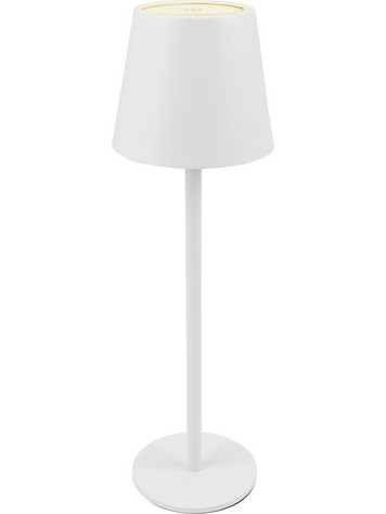 POWERTECH LED επιτραπέζιο φωτιστικό HLL-0194, ρυθμιζόμενο, επαναφορτιζόμενο, λευκό