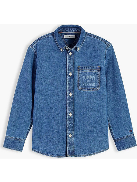 TOMMY HILFIGER DENIM SHIRT KB0KB10663-2Y-7Y-1A5 DenimBlue