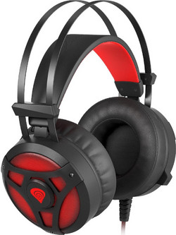 Genesis Neon 360 Gaming Headset Over Ear Black Red