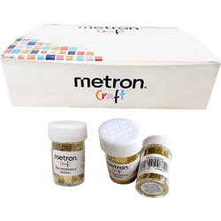 METRON CRAFT ΒΙΤΡΙΝΑ ΓΕΜΑΤΗ ΧΡΥΣΟΣΚΟΝΗ ΧΕΙΡΟΤΕΧΝΙΑΣ ΑΛΑΤΙΕΡΑ 8gr ΧΡΥΣΟ 24 ΤΕΜΑΧΙΑ