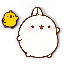 Carat Shop Molang - Molang and Piu Piu Pin Badge (MLPB0128)