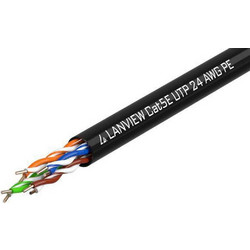 Lanview U/UTP Cat.5e Καλώδιο Δικτύου Ethernet 305m Black LVN122149