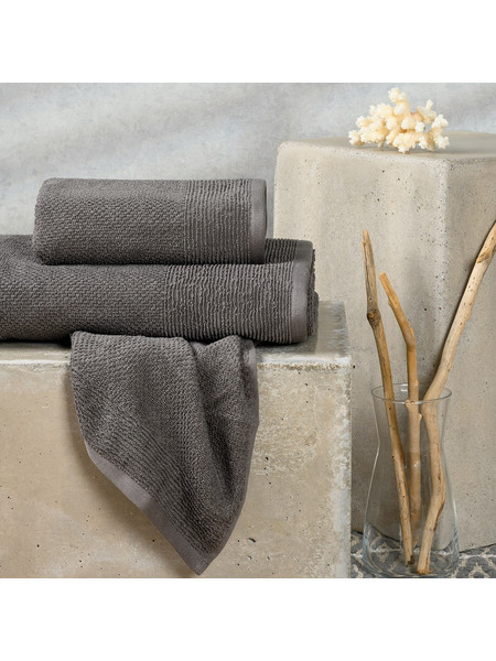 ΠΕΤΣΕΤΕΣ ΣΕΤ 3 ΤΕΜΑΧΙΩΝ HAUS DARK GREY MELINEN 30Χ50 / 50Χ90 / 70Χ140