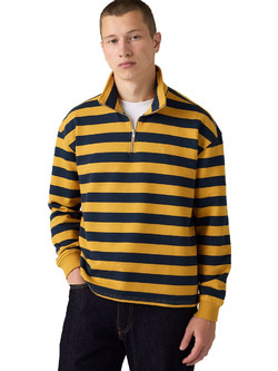 Levi's Cameron Quarter-Zip Sweatshirt Ανδρικό Φούτερ Pollard Stripe Navy Blazer 0083X0004