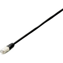Equip S/FTP Cat.6a Καλώδιο Δικτύου Ethernet 1m Black 605690