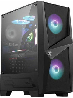 MSI MAG Forge 100M Gaming Midi Tower Κουτί Υπολογιστή με Πλαϊνό Παράθυρο