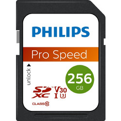 Philips SDXC 256GB Class 10 U3 V30 UHS-I A1