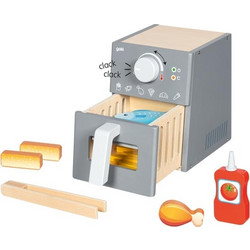 Goki Ξύλινο Airfryer με Αξεσουάρ Παιχνιδιού (3+ ετών) 51430