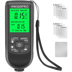 HW-300PRO Ψηφιακός Μετρητής Πάχους Χρώματος Αυτοκινήτου Fe and NFe 0.1micron/0-2000um - Digital Car Paint Thickness Meter Gauge - Black