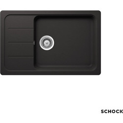 Schock Cristalite Element Nero Ένθετος Νεροχύτης Γρανίτη Ματ 78x50cm 31180-1401