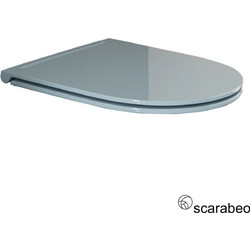 Scarabeo Moon Καπάκι Λεκάνης D-Shape Πλαστικό Slim Soft Close Γκρι 502-5535BS-620