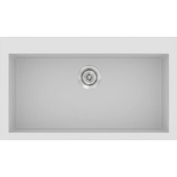Sanitec Classic 333 Υποκαθήμενος Νεροχύτης Γρανίτη Ματ White 79x50cm