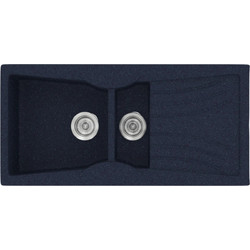 Sanitec Classic 329 Επικαθήμενος Νεροχύτης Γρανίτη Ματ Granite Blue 104x51cm