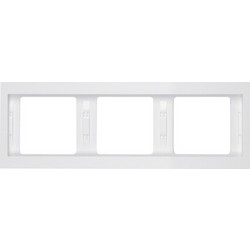 Frame 3gang hor. K.1, p. white glossy