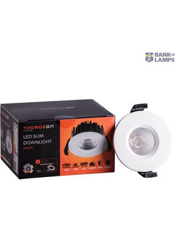 LED Downlight 10W DIMM CCT 800Lm 40 CRI 90 Flicker-Free Cutout 68-72mm (External Driver Included) RAL9003