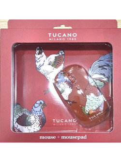 TUCANO ΣΕΤ MOUSE MOUSEPAD BSCZMPWM-GLN-O