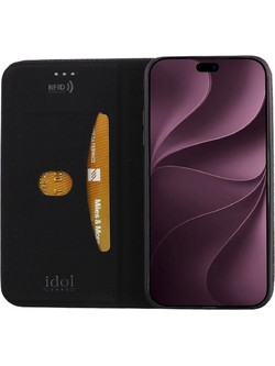 Idol 1991 Elite Book Stand Anti-RFID Θήκη Black (iPhone 18 Pro)
