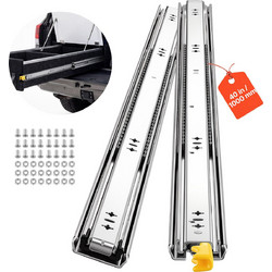 VEVOR Οδηγοί Συρταριού Βαρέως Τύπου 100 cm 113 kg με Κλείδωμα, Πλαϊνής Στήριξης, Πλήρους Έκτασης, 1 Ζεύγος ZXCTHG250B40A76SU001V0