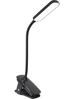 Μίνι LED φωτιστικό ανάγνωσης Wozinsky VT-01 με κλιπ και καλώδιο USB-C 80 cm - Μαύρο Μαύρο